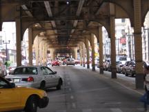 Wabash Ave Höhe Randolph St, Blick Richtung Süden