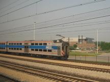 Metra Electric Line, aufgenommen vom parallel fahrenden Amtrak-Zug