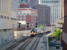 Metra-Zug verlässt die LaSalle St Station