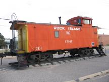 Chicago, Rock Island & Pacific Railroad an der Historic Route 66 in El Reno, OK