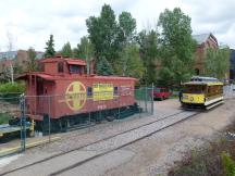 Atchison, Topeka & Santa Fe Railway am Confluence Park in Denver, CO
