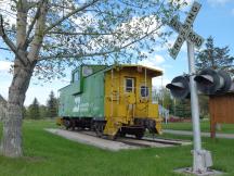 Burlington Northern Railroad im Harbach Centennial Park in Custer, SD