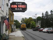 Street Running auf der 7th St in Hudson, NY