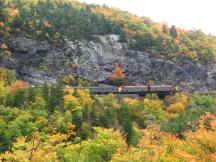 Herbstfarben in der Crawford Notch auf dem Weg Richtung Fabyan