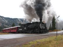 Bahnübergang an der Passhöhe Cumbres Pass