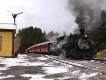 kurzer Stop an der Passhöhe Cumbres Pass