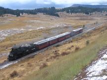 unterwegs zwischen Passhöhe Cumbres Pass und Osier