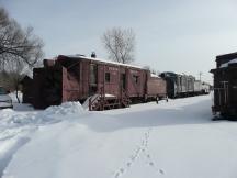 Schneeschleuder im Bahnhof Chama, NM