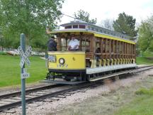 Bahnübergang im Crescent Park