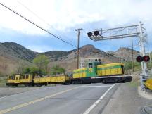 Bahnübergang mit der State Route 342 in Gold Hill