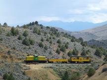 zwischen Gold Hill und Virginia City