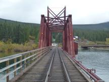 Drehbrücke über Verbindung zw Bennett Lake und Nares Lake in Carcross