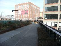 Weiche im High Line Park