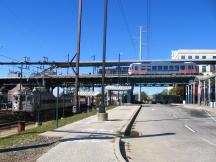 Norristown High Speed Line an der Endstelle Norristown Trans. Center