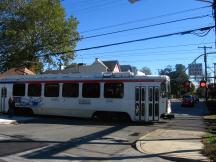 BÜ mit alten Leuchten an der Drexel Hill Jct Station