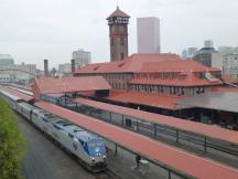 Coast Starlight an der Union Station in Portland, OR