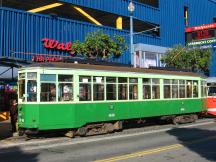 Wagen aus Mailand (Italien) an der Endstelle Fisherman's Wharf