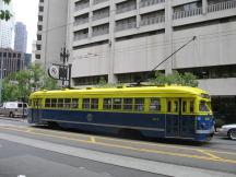 PCC in den Farben der SF Municipal Railway (1940s), Market St nahe California St