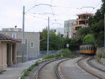 Wagen aus Mailand (Italien), Einrücken ins Depot über den Linienweg der Linie J