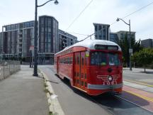 PCC in den Farben der Pacific Electric, Channel St Ecke 4th St