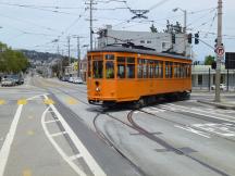 Peter Witt Wagen aus Mailand (Italien), Ausfahrt aus dem Depot Balboa Park